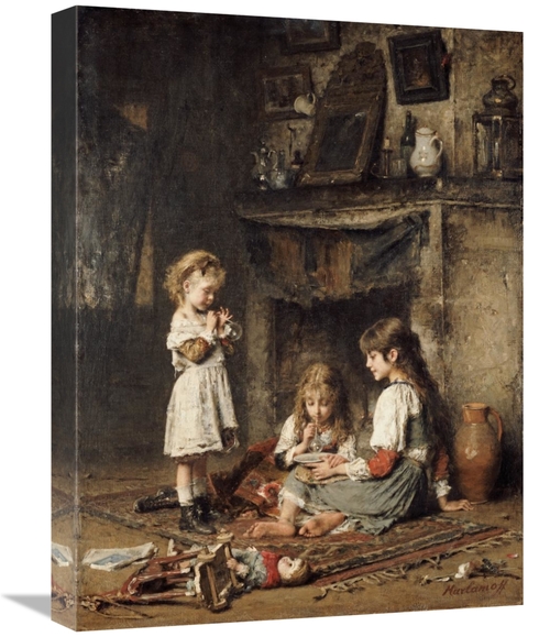 Global Gallery GCS-266497-22-142 22 in. Blowing Bubbles Art Print - Al