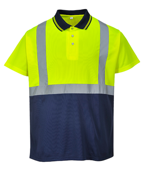 Portwest S479 Medium Hi-Visibility 2-Tone Polo Shirt with Collar, 