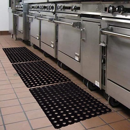 PVC Rubber Hole Door Mat for Home Office Outdoor PACK OF 3