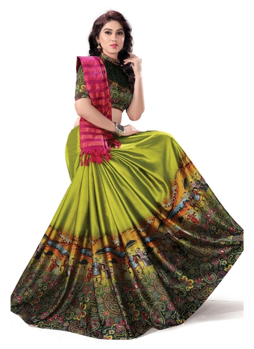 Generic Women's Handloom Cotton Soft Silk Saree