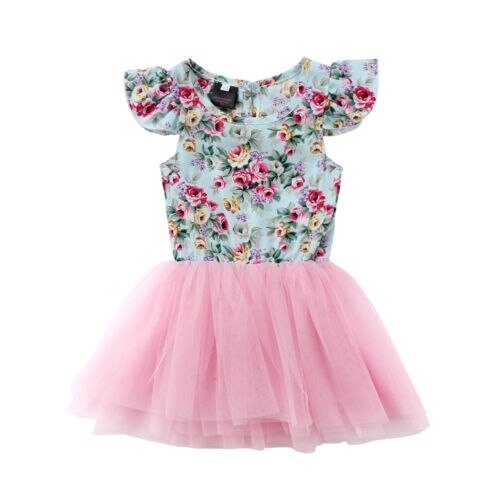 Toddler Infant Kids Baby Girls Sleeveless Floral