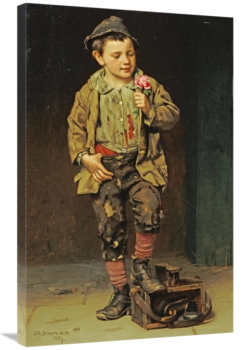 Global Gallery GCS-267794-36-142 36 in. Shoeshine Boy Art Print - John