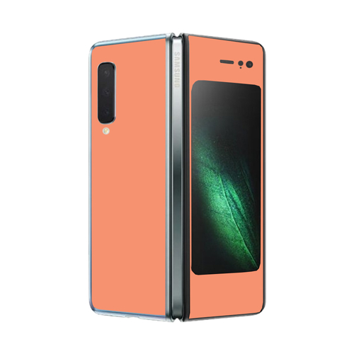 MightySkins SAGFO-Solid Peach Skin for Samsung Galaxy Fold - Solid Pea