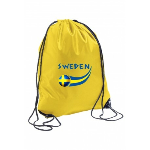 Supportershop SWGYM Sweden Gymbag - Yellow