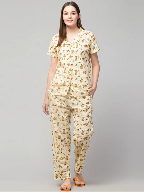 night suits in various  sizes and designs  YELLOW XL