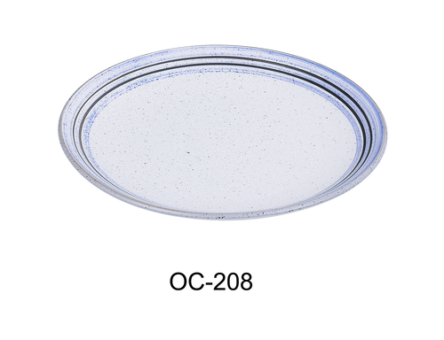 Yanco OC-208 Ocean 8" X 3/4" COUPE SHAPE OVAL PLATE