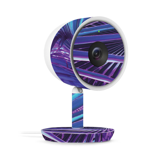 MightySkins NECAIQ-Neon Palms Skin for Nest Cam IQ Indoor Security Cam