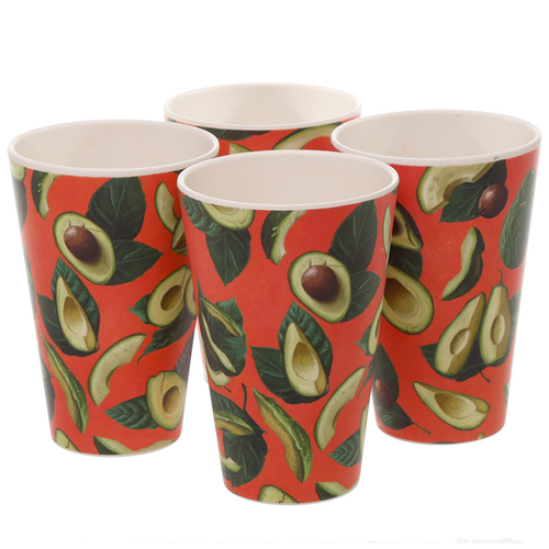 Bamboo Composite Avocado Set of 4 Cups
