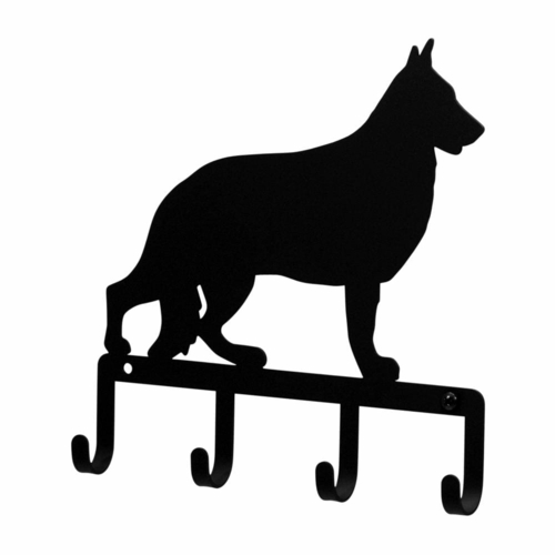 Wrought Iron German Shepard Dog Key Holder Key Hooks