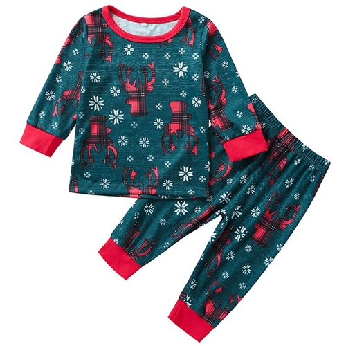 Long Sleeve Casual Christmas Outfits Sets Newborn