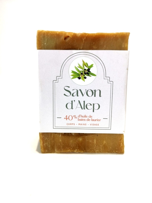 Savon d’Alep à 40% huile de baies de laurier