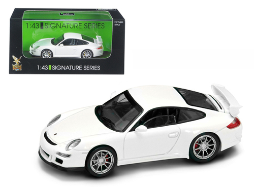 Porsche 911 997 GT3 White Signature Series 1/43 Diecast Model Car by