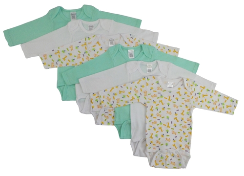 Bambini CS-102M-102M Boys Longsleeve Printed Variety, White & Aqua