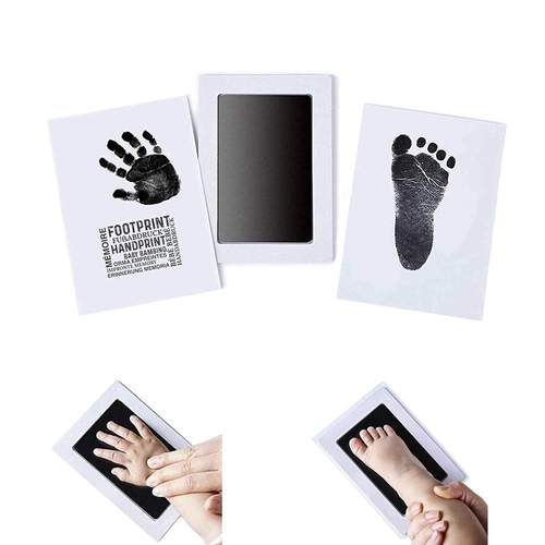 Imprint Cards Handprint Ink Pad Footprint Stamp