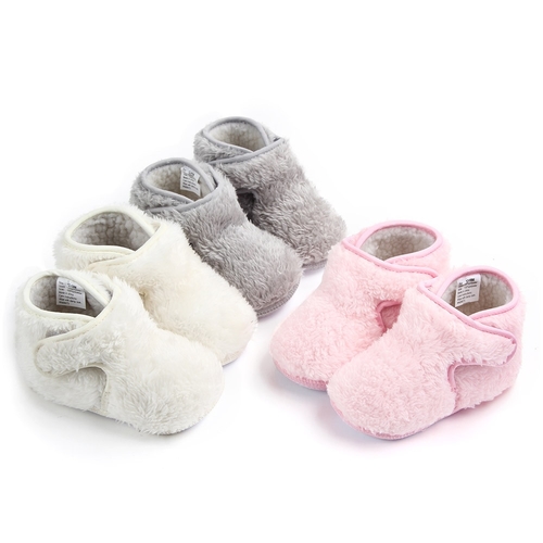 Winter Newborn Baby Boys Girls Infant Flock Shoes