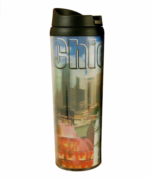 Americaware SATCHI01 Chicago Full Color Lenticular Tumbler