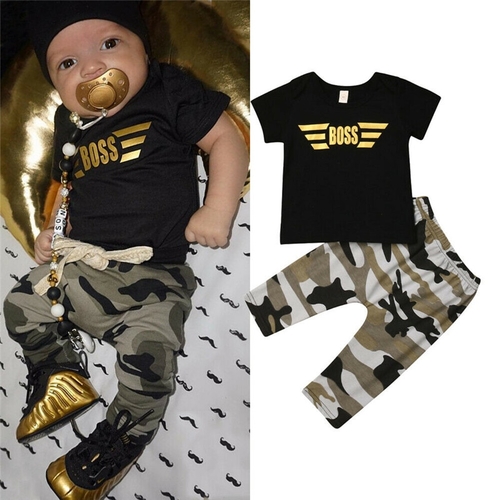 Toddler Baby Boy Outfits Summer Streetwear Cotton