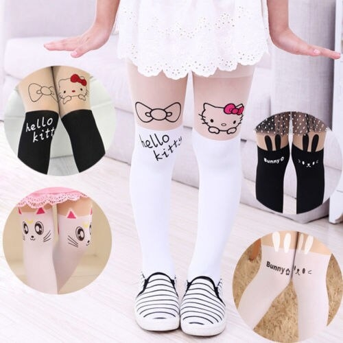 Cute Baby Kids Girls Cotton Warm Tights 