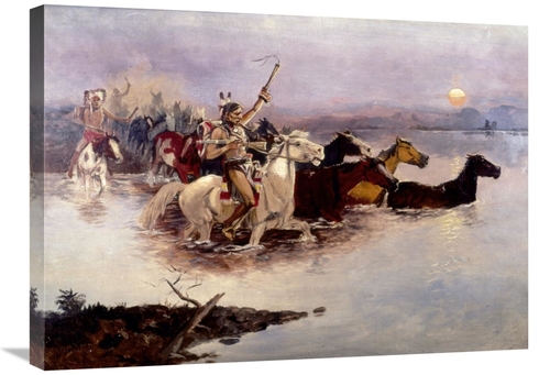 Global Gallery GCS-279973-30-142 30 in. Crossing the River Art Print -