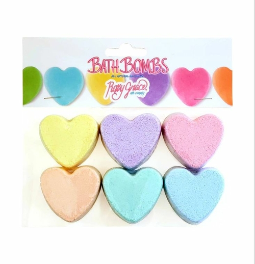 Bath bomb hearts gift set