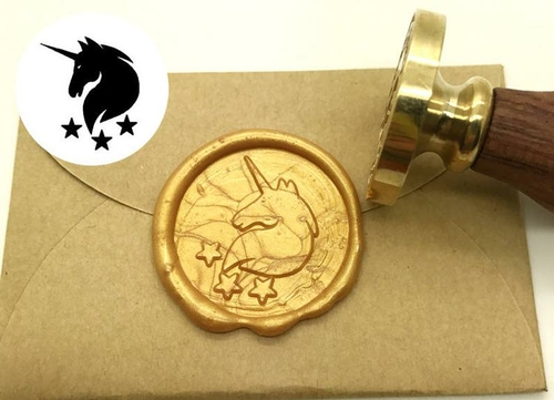 Unicorn Wax Seal Stamp Kit Wedding Invitation Sealing Wax Stamp Kits