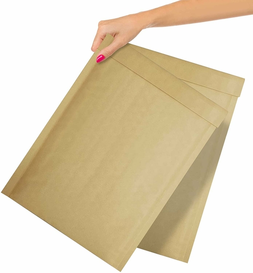 Pack of 220 Kraft Padded Bubble Mailers 10.5 x 15 Natural Brown Kraft