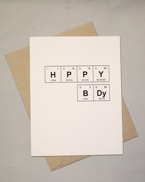Happy Bday Sentimental Elements Card