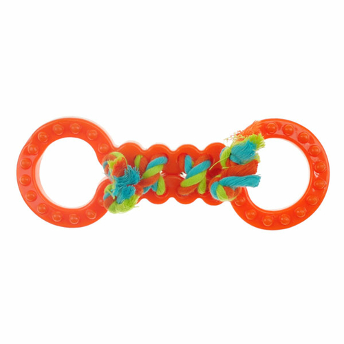 Chomper ZD1920 02 TPR Figure 8 with Rope, Orange