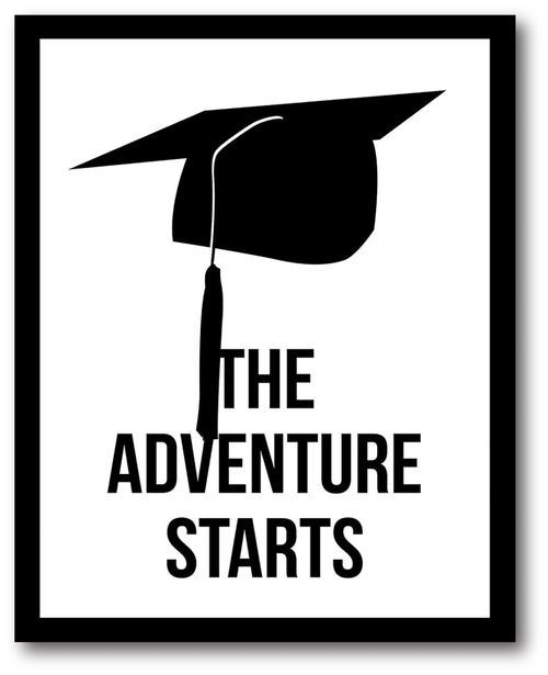 Courtside Market WEB-SM134-16x20 16 x 20 in. The Adventure Starts Gall