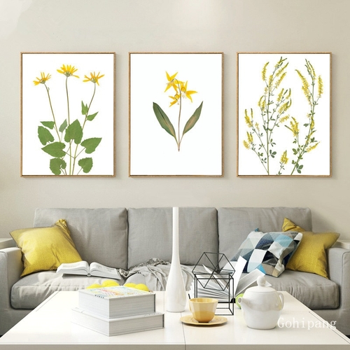 YelFlower Print Botanical Canvas Painting