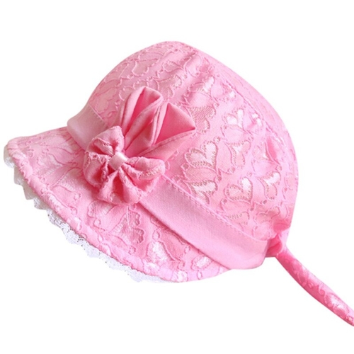 Baby Hat Toddler Girls Summer Hat Solid Bowknot