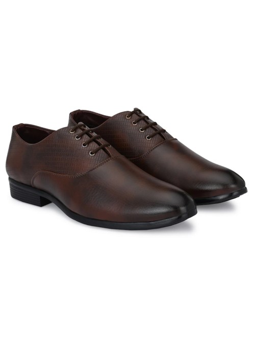 Men Lace-Up Oxford Shoes(Size7)(Colorbrown)