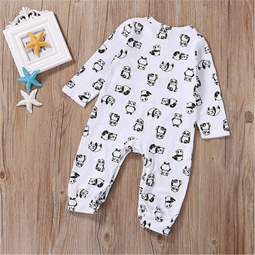 Newborn Baby Boys Girls Infant Panda Bodysuit