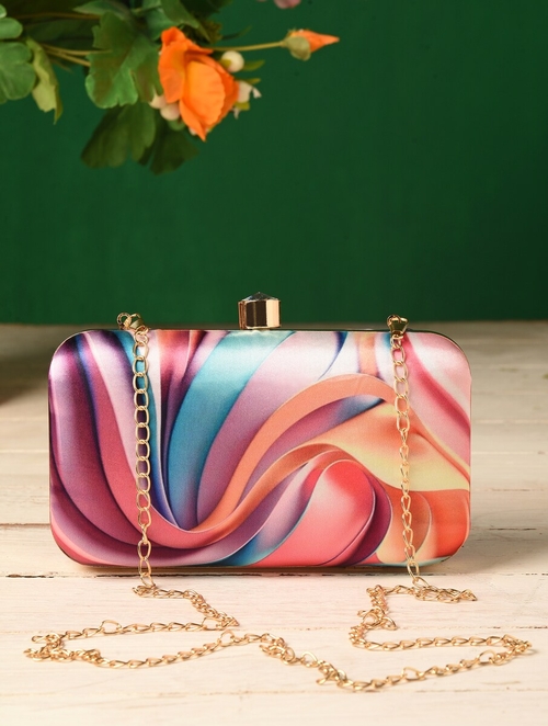 Women Multicolour Silk Clutches