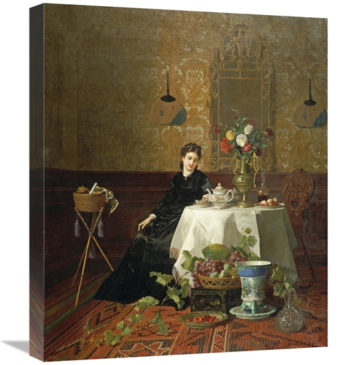 Global Gallery GCS-266949-22-142 22 in. Taking Tea Art Print - David N