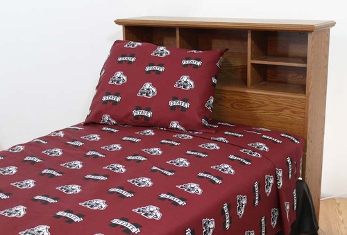 College Covers MSTSSQU Mississippi State Printed Sheet Set Queen - Sol