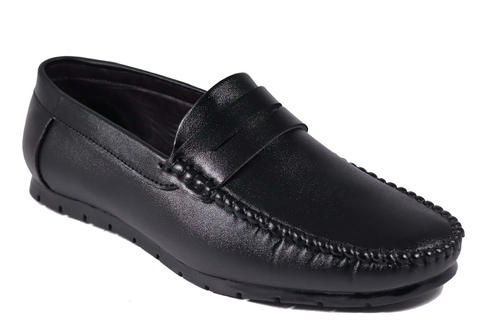 Men's Stylish/Comfortable Synthetic Leather Slip-On Loafers Black size