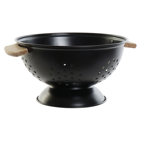 Pasta Drainer DKD Home Decor Black 29 x 25,5 x 13,7 cm Stainless steel