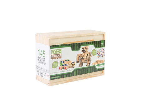 Eco-bricks Bamboo 145pcs + felt