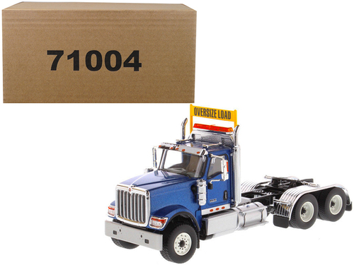 International HX520 Day Cab Tandem Tractor Blue 1/50 Diecast Model by