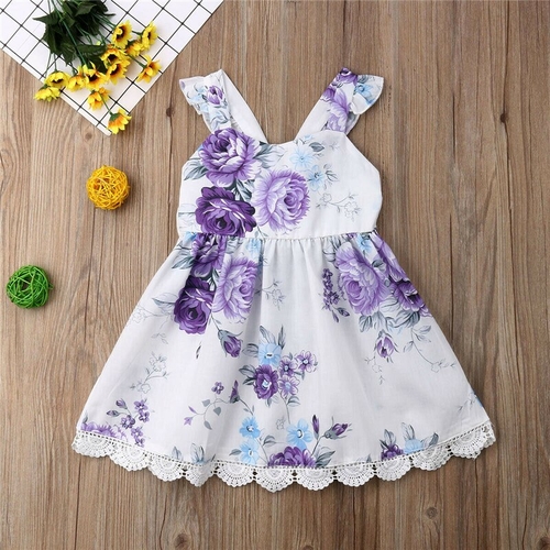 Infant Baby Girl Kid Summer Clothes Flower