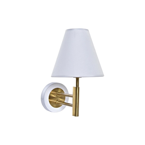 Wall Lamp DKD Home Decor 25W Golden Metal Polyester White 220 V (19 x