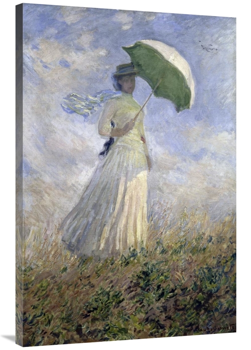Global Gallery GCS-278751-40-142 40 in. Woman with a Parasol Turned to