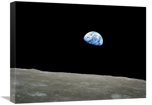 Global Gallery GCS-393579-1824-142 18 x 24 in. Earthrise, Apollo 8