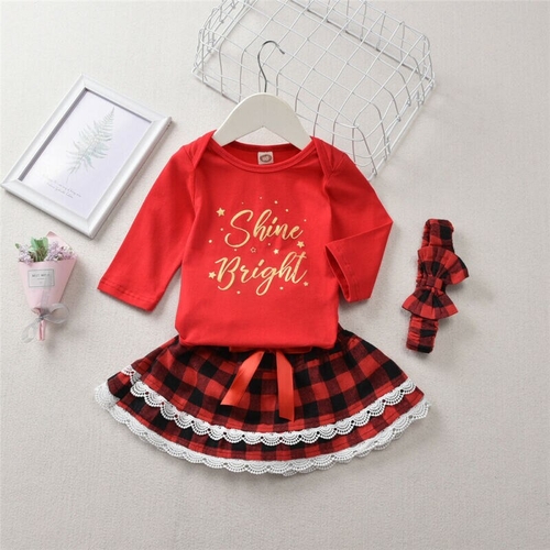 Pudcoco Autumn Infant kids Baby Girls Christmas