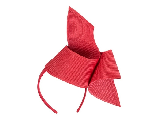 Modern red fascinator