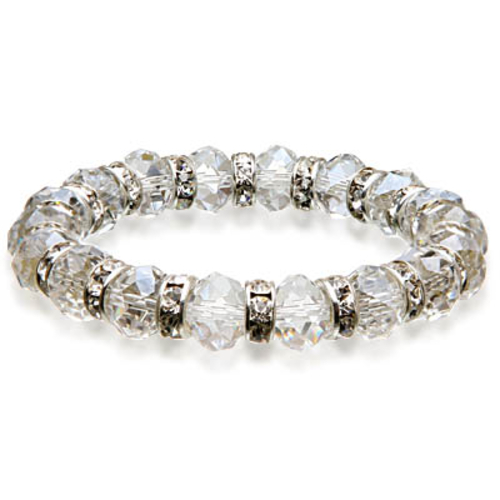 Alexander Kalifano BLUE-BGG-14 Gorgeous Glass Bracelet - Diamond