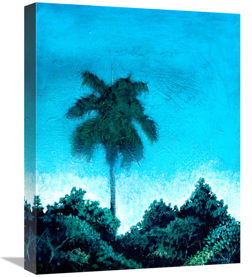 Global Gallery GCS-477325-1620-142 16 x 20 in. Single Palm Art Print -