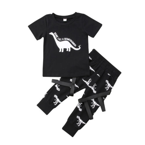 Brand New 2Pcs Newborn Kids Baby Boys Cotton