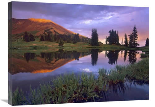 Global Gallery GCS-396822-2432-142 24 x 32 in. Mount Baldy at Sunset R